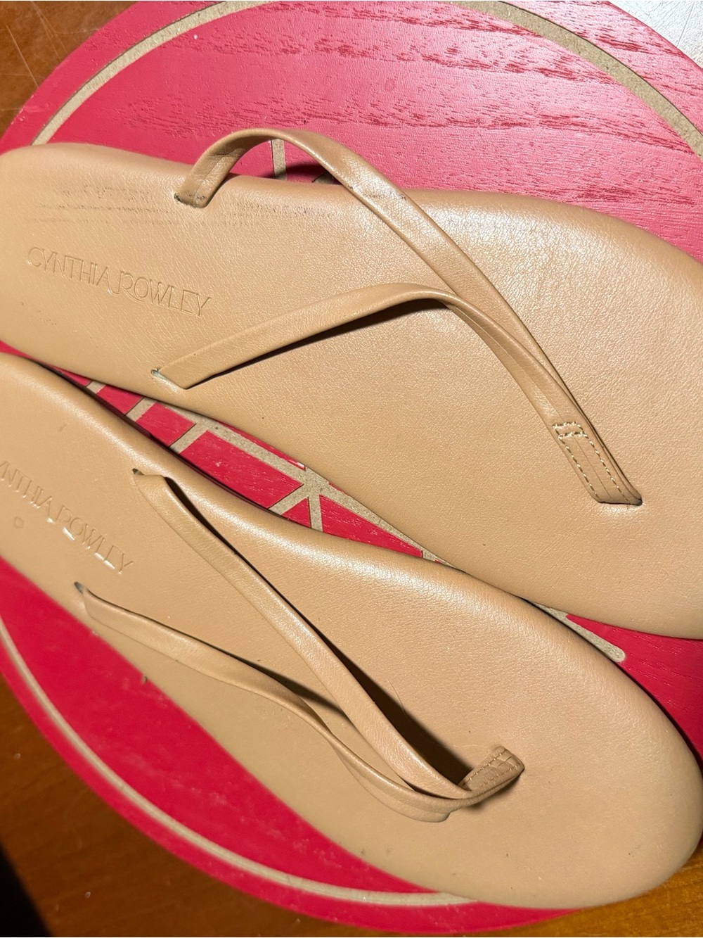 Women's Tan Flip Flop Sandals